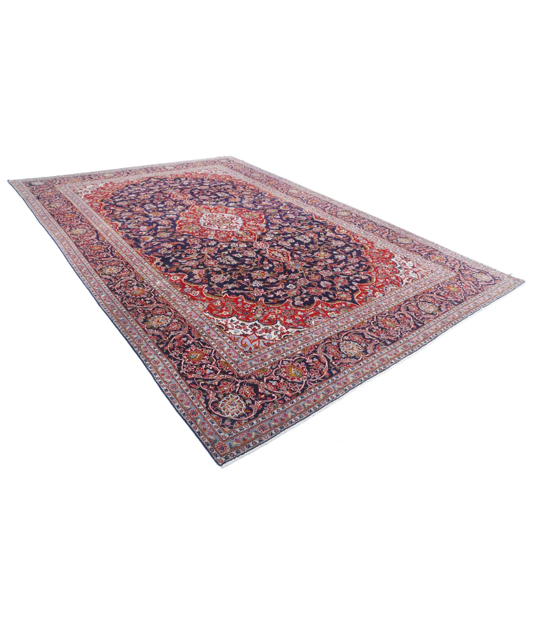 Persian Kashan Rug 9' 0" x 13' 2" Hand-Knotted | No. AT97329