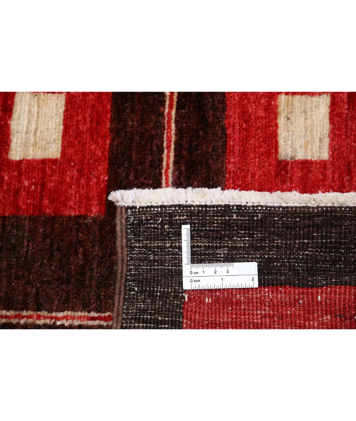Afghan Modcar Rug 7' 8" x 9' 2" Hand-Knotted | No. AT97467