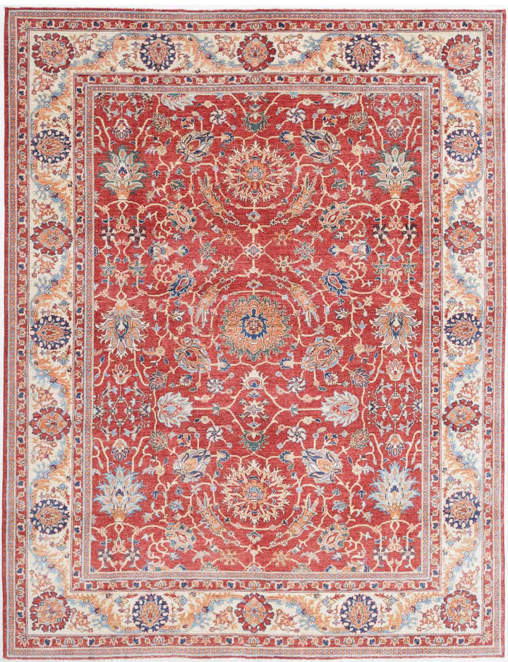 Afghan Ziegler Farhan Rug 8' 0" x 10' 4" Hand-Knotted | No. AT97481