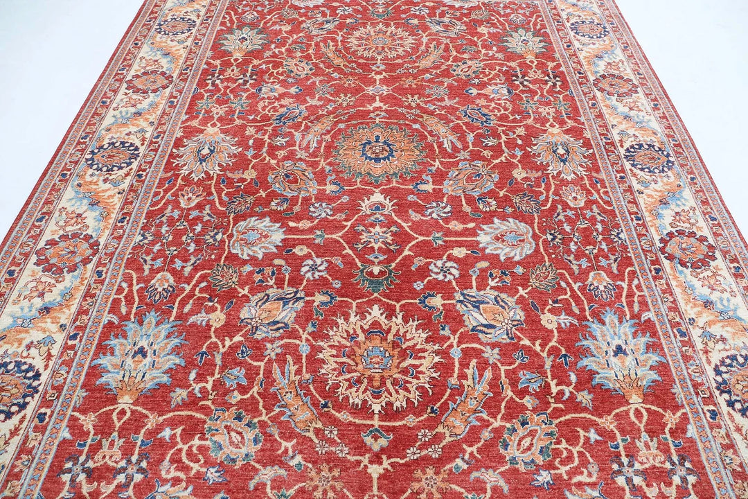 Afghan Ziegler Farhan Rug 8' 0" x 10' 4" Hand-Knotted | No. AT97481