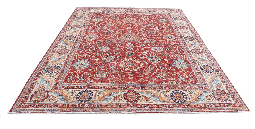 Afghan Ziegler Farhan Rug 8' 0" x 10' 4" Hand-Knotted | No. AT97481