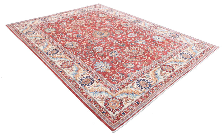 Afghan Ziegler Farhan Rug 8' 0" x 10' 4" Hand-Knotted | No. AT97481