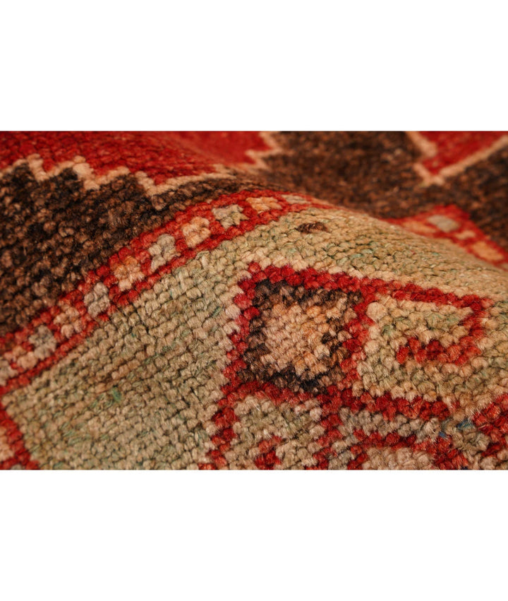 Turkish Anatolian Vintage Rug 3' 7" x 12' 2" Hand-Knotted | No. AT97580
