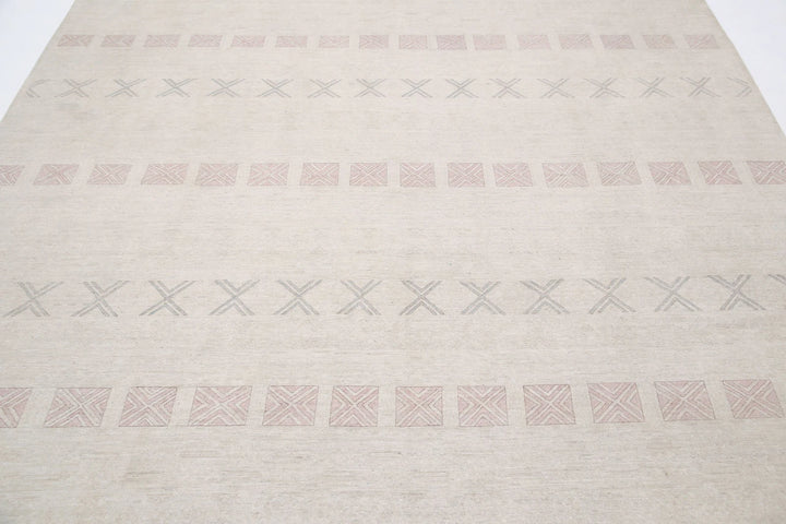 Afghan Serenity Rug 7' 11" x 10' 1" Hand-Knotted | No. AT97627
