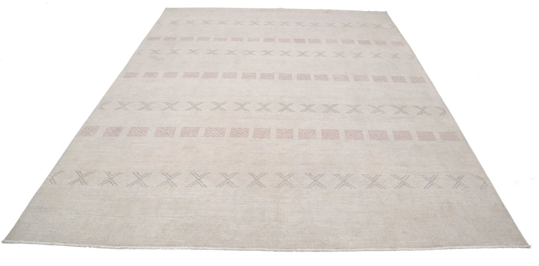 Afghan Serenity Rug 7' 11" x 10' 1" Hand-Knotted | No. AT97627