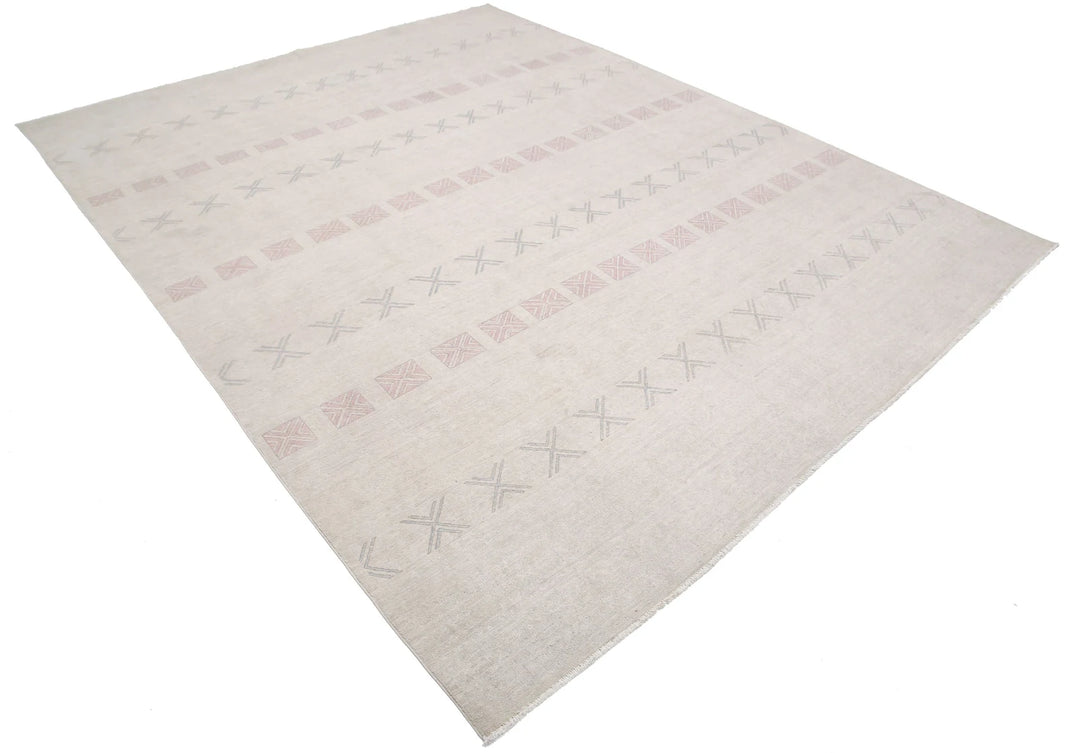 Afghan Serenity Rug 7' 11" x 10' 1" Hand-Knotted | No. AT97627