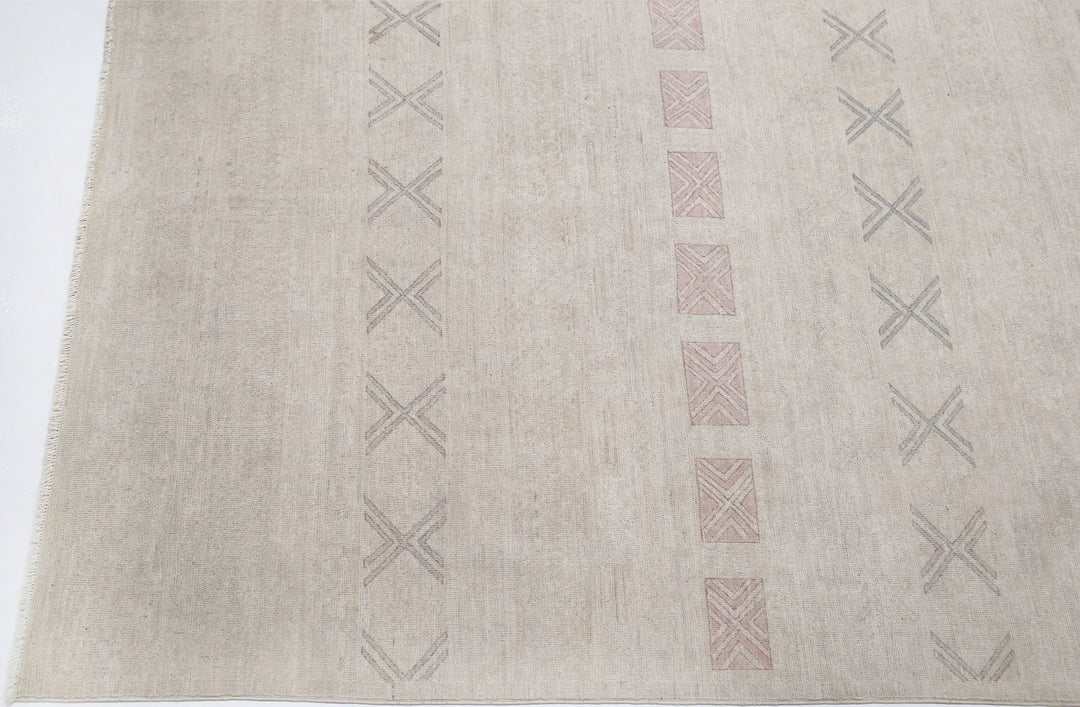 Afghan Serenity Rug 7' 11" x 10' 1" Hand-Knotted | No. AT97627