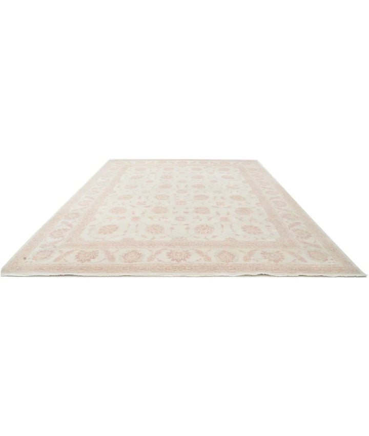Ivory Afghan Serenity Rug 11' 8" x 14' 6" Hand-Knotted | No. AT976991