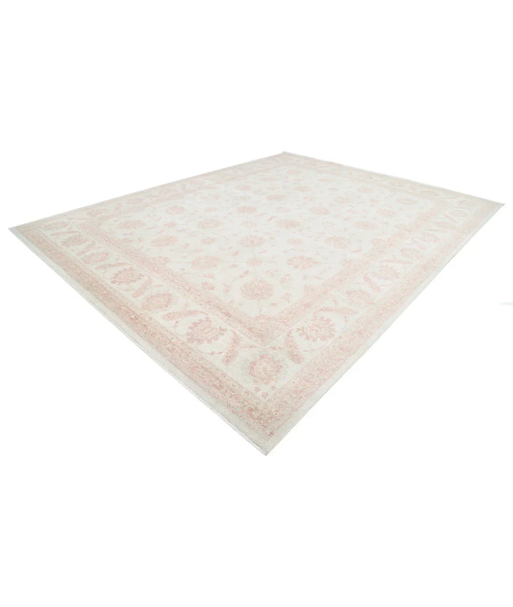 Ivory Afghan Serenity Rug 11' 8" x 14' 6" Hand-Knotted | No. AT976991