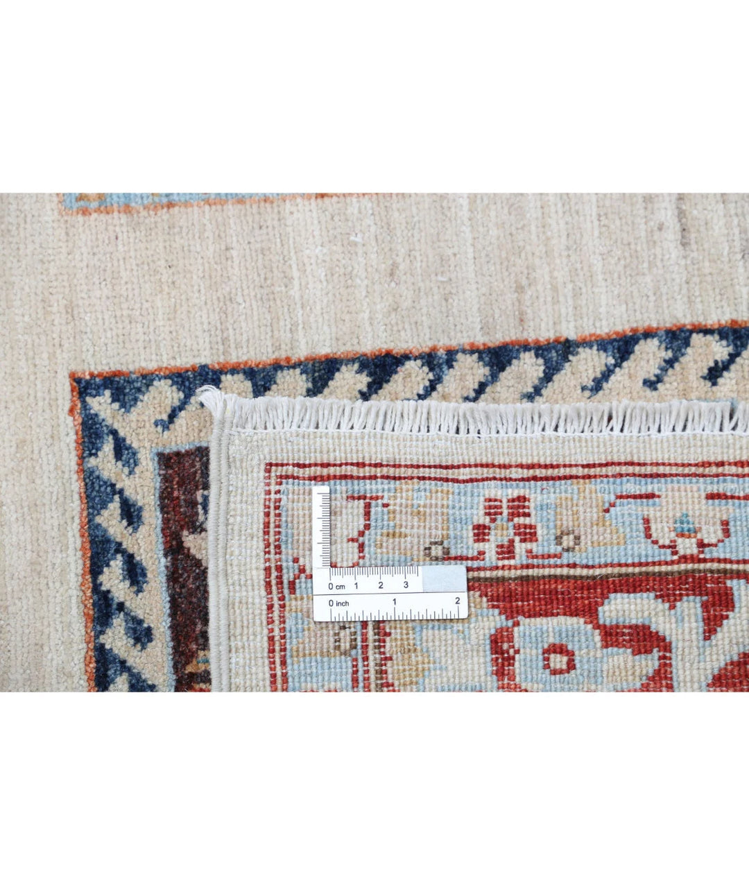 Ivory Afghan Bakhtiari Rug 8' 10" x 11' 3" Hand-Knotted | No. AT97721