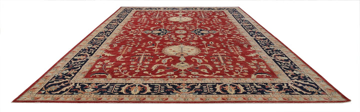 Afghan Ziegler Rug 11' 6" x 16' 9" Hand-Knotted | No. AT97857