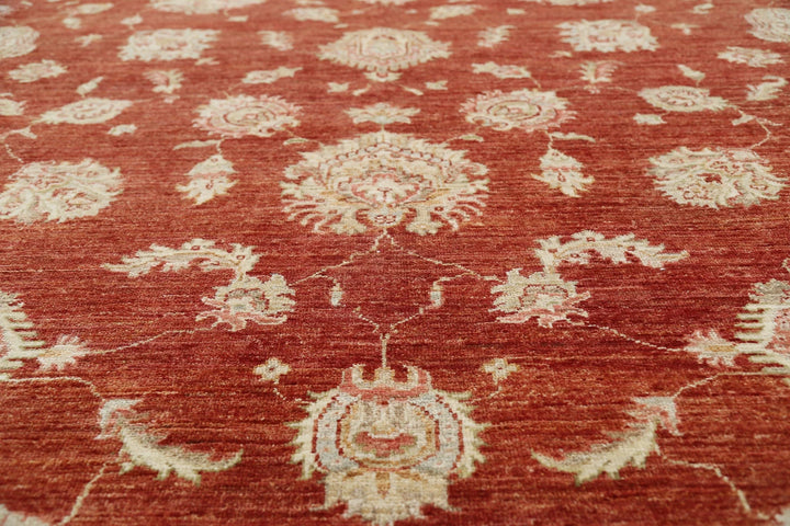 Afghan Ziegler Rug 8' 10" x 11' 5" Hand-Knotted | No. AT97996