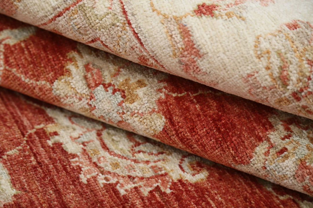 Afghan Ziegler Rug 8' 10" x 11' 5" Hand-Knotted | No. AT97996