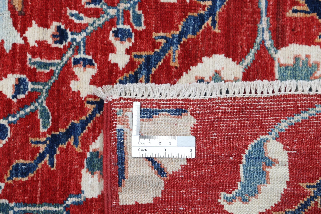 Afghan Oriental Rug 5' 6" x 7' 6" Hand-Knotted | No. AT98009