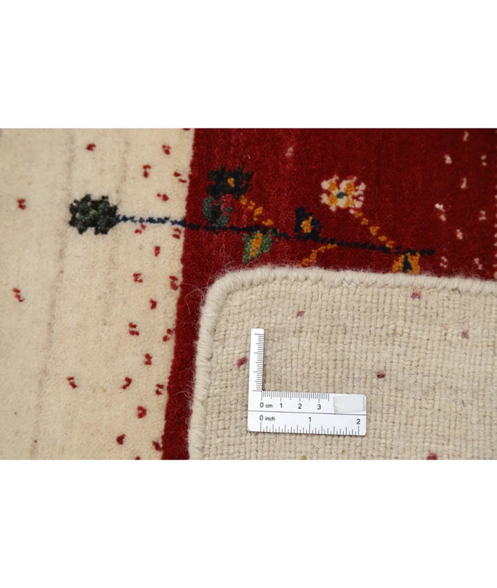 Ivory Indian Oriental Rug 5' 1" x 8' 0" Hand-Knotted | No. AT98256