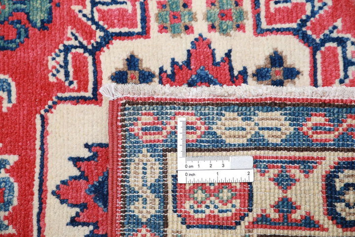 Afghan Kazak Rug 2' 7" x 9' 4" Hand-Knotted | No. AT98372