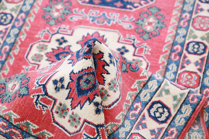 Afghan Kazak Rug 2' 7" x 9' 4" Hand-Knotted | No. AT98372