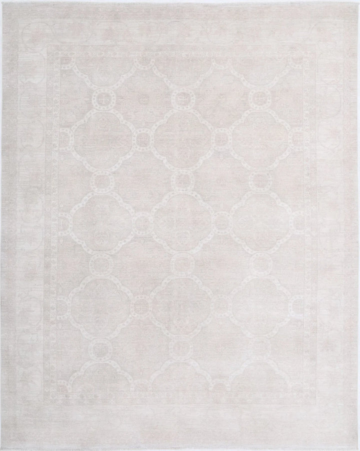 Afghan Tabriz Rug 8' 0" x 10' 0" Hand-Knotted | No. AT98441