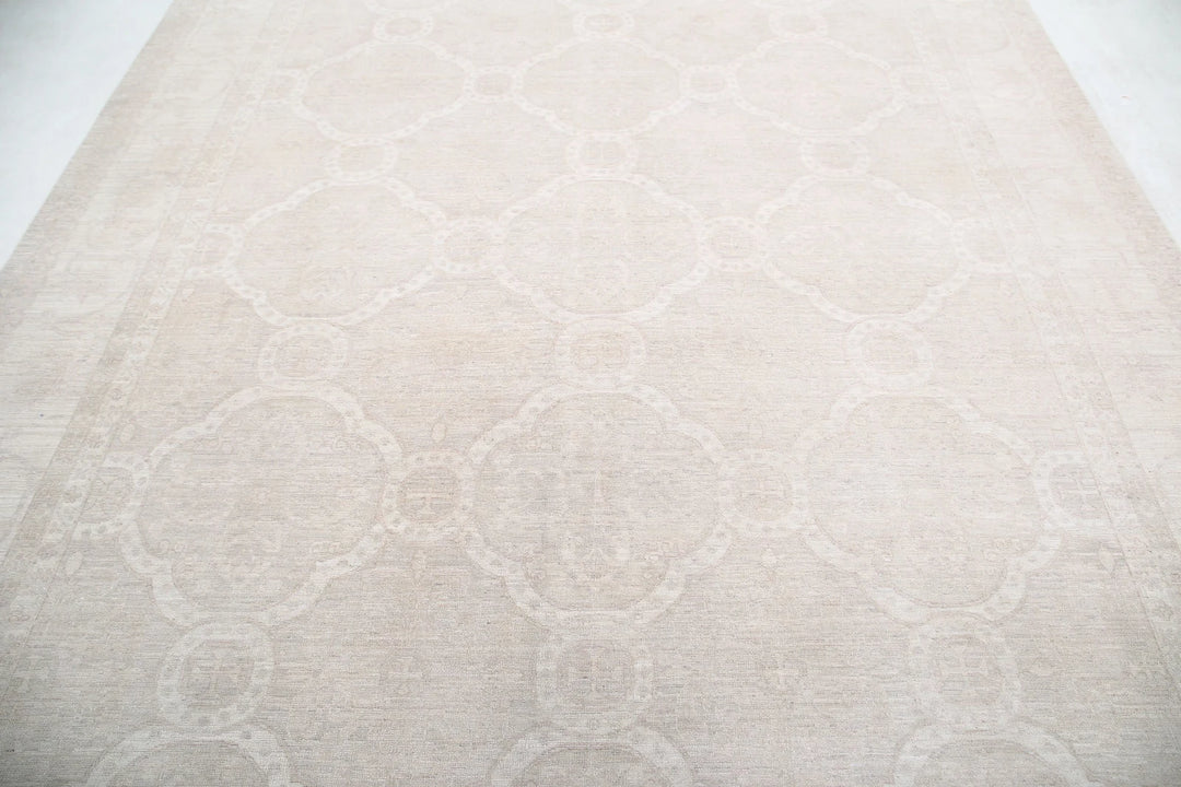 Afghan Tabriz Rug 8' 0" x 10' 0" Hand-Knotted | No. AT98441