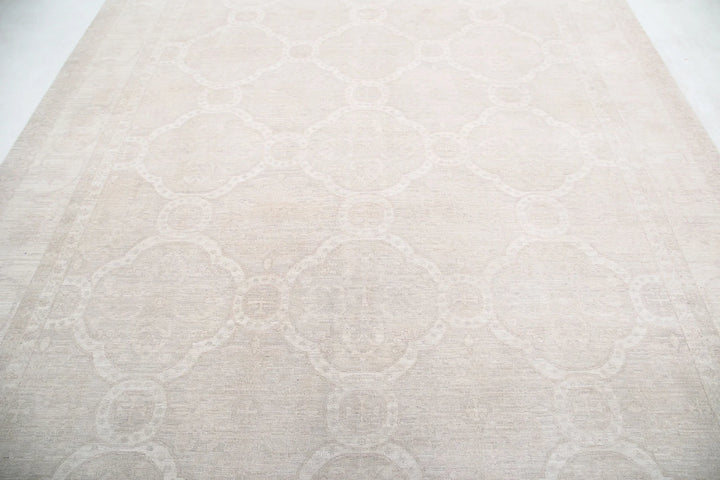 Afghan Tabriz Rug 8' 0" x 10' 0" Hand-Knotted | No. AT98441