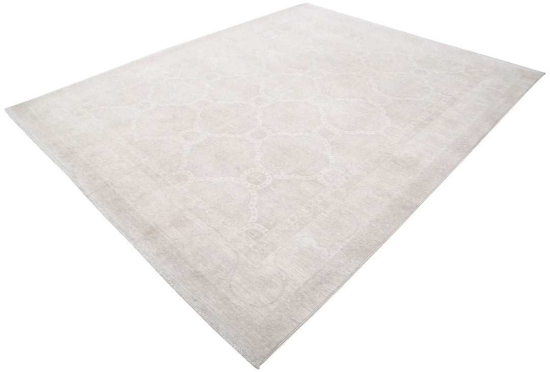 Afghan Tabriz Rug 8' 0" x 10' 0" Hand-Knotted | No. AT98441