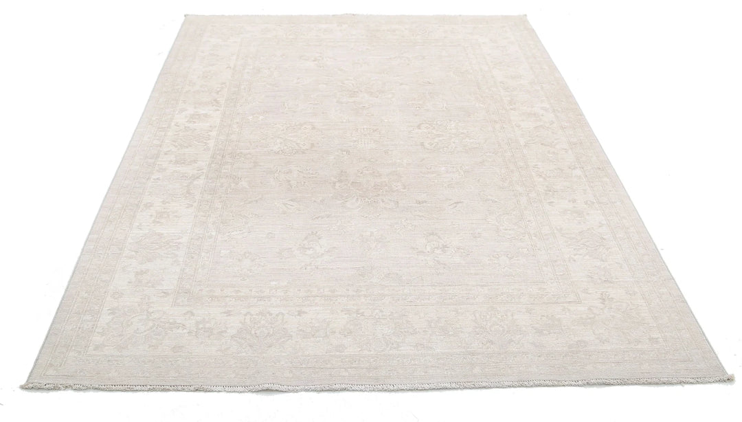 Afghan Serenity Rug 5' 7" x 7' 8" Hand-Knotted | No. AT98468