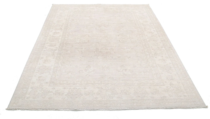 Afghan Serenity Rug 5' 7" x 7' 8" Hand-Knotted | No. AT98468