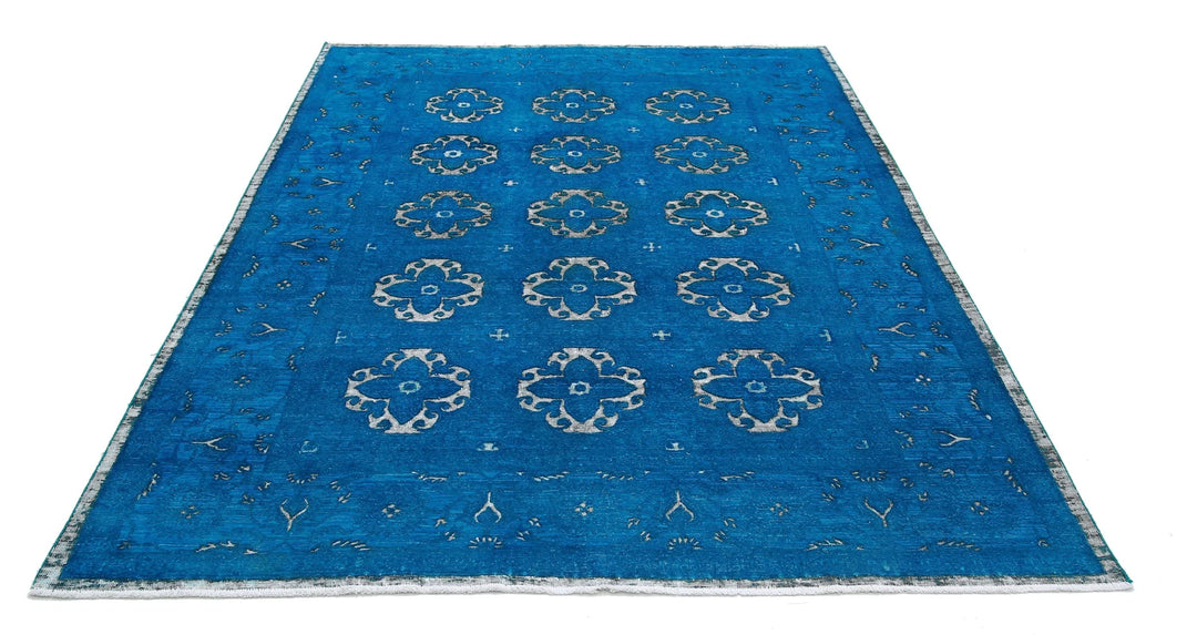 Afghan Oriental Rug 6' 2" x 8' 8" Hand-Knotted | No. AT98677