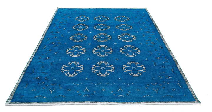 Afghan Oriental Rug 6' 2" x 8' 8" Hand-Knotted | No. AT98677