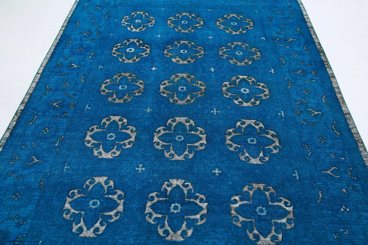 Afghan Oriental Rug 6' 2" x 8' 8" Hand-Knotted | No. AT98677