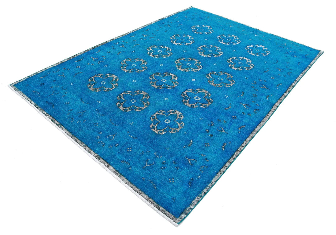 Afghan Oriental Rug 6' 2" x 8' 8" Hand-Knotted | No. AT98677