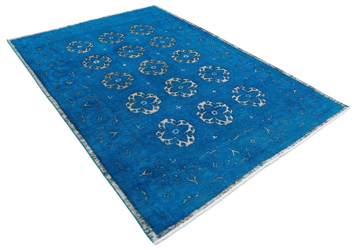 Afghan Oriental Rug 6' 2" x 8' 8" Hand-Knotted | No. AT98677