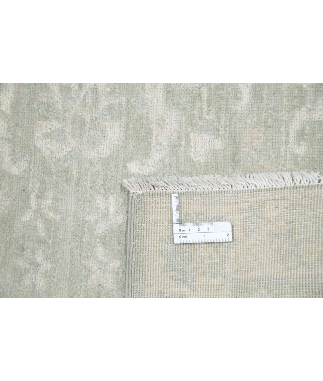Green Afghan Serenity Rug 2' 2" x 3' 0" Hand-Knotted | No. AT98802