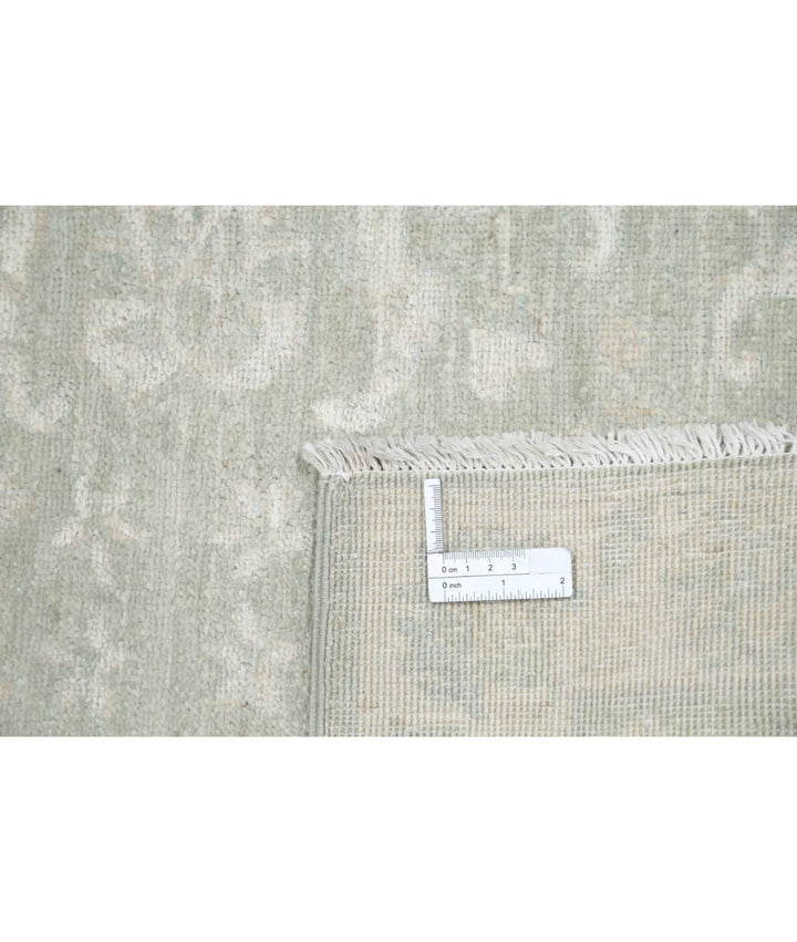 Green Afghan Serenity Rug 2' 2" x 3' 0" Hand-Knotted | No. AT98802