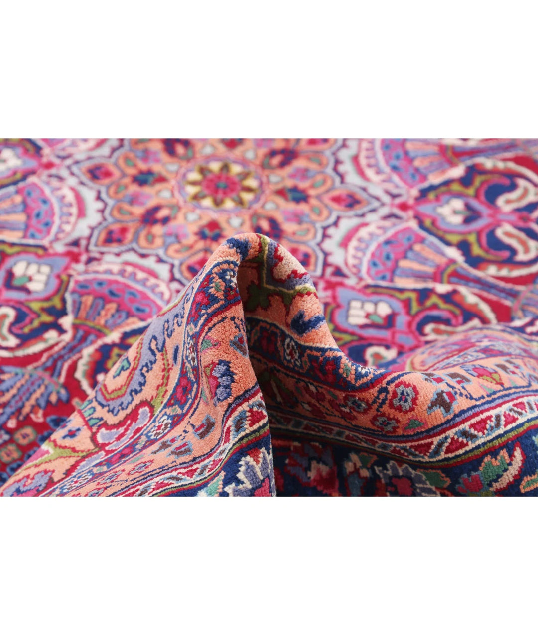 Persian Mashad Rug 9' 7" x 12' 11" Hand-Knotted | No. AT99179