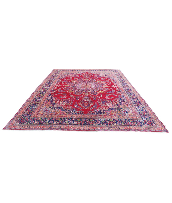 Persian Mashad Rug 9' 7" x 12' 11" Hand-Knotted | No. AT99179