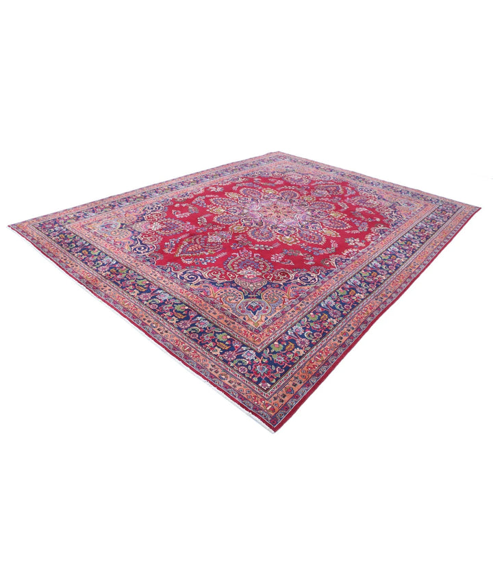 Persian Mashad Rug 9' 7" x 12' 11" Hand-Knotted | No. AT99179