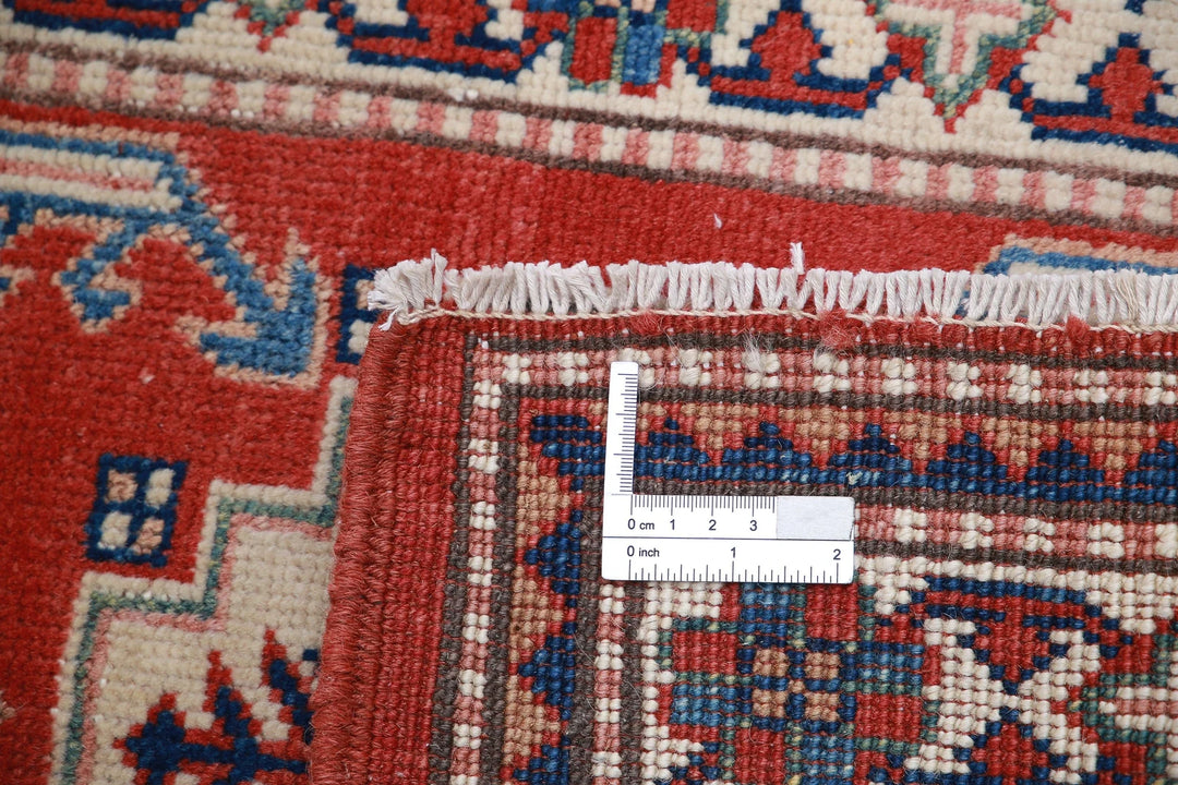 Afghan Kazak Rug 2' 1" x 2' 10" Hand-Knotted | No. AT99183