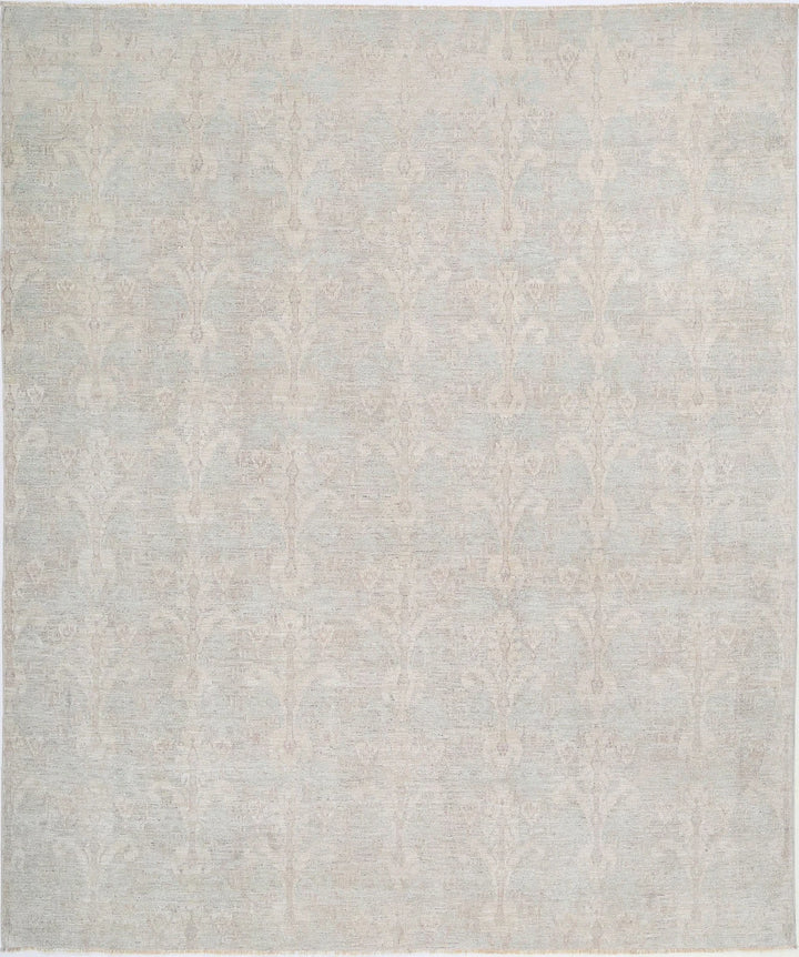 Afghan Ikat Rug 8' 0" x 9' 7" Hand-Knotted | No. AT99198
