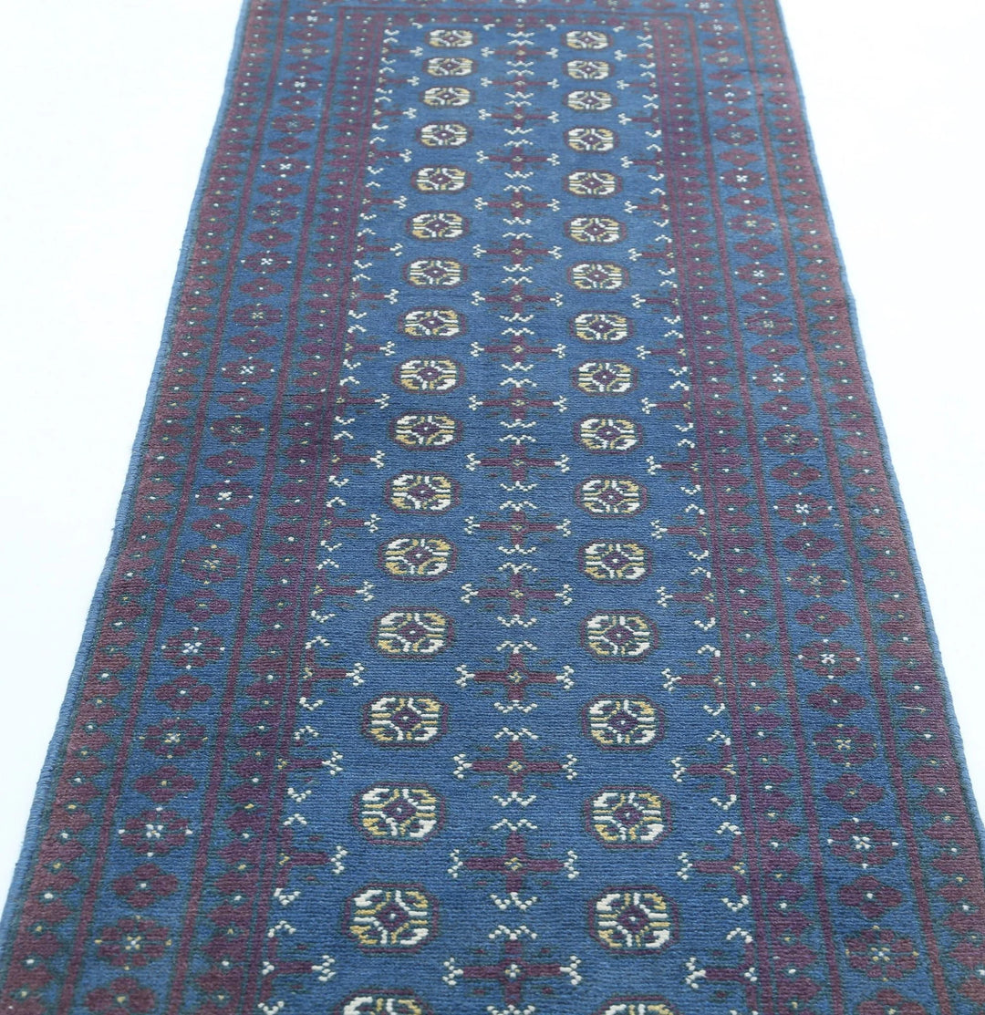 Afghan Akcha Revival Rug 2' 9" x 9' 7" Hand-Knotted | No. AT99256