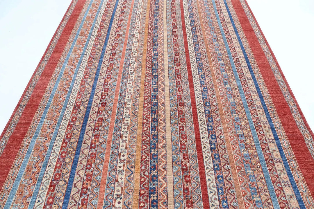 Afghan Shaal Rug 6' 7" x 9' 10" Hand-Knotted | No. AT99258