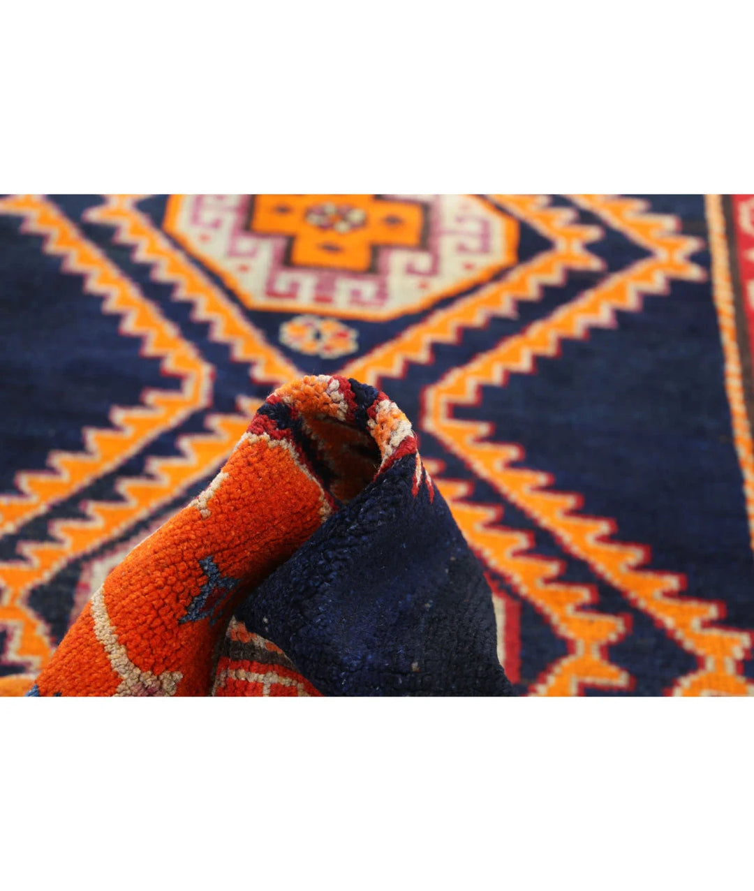 Persian Hamadan Runner Rug 4' 2" x 16' 0" Hand-Knotted | No. AT99284