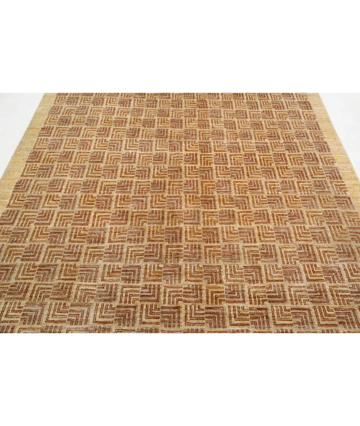 Afghan Oriental Rug 6' 6" x 8' 6" Hand-Knotted | No. AT99345