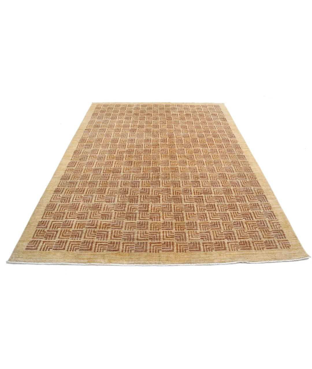 Afghan Oriental Rug 6' 6" x 8' 6" Hand-Knotted | No. AT99345