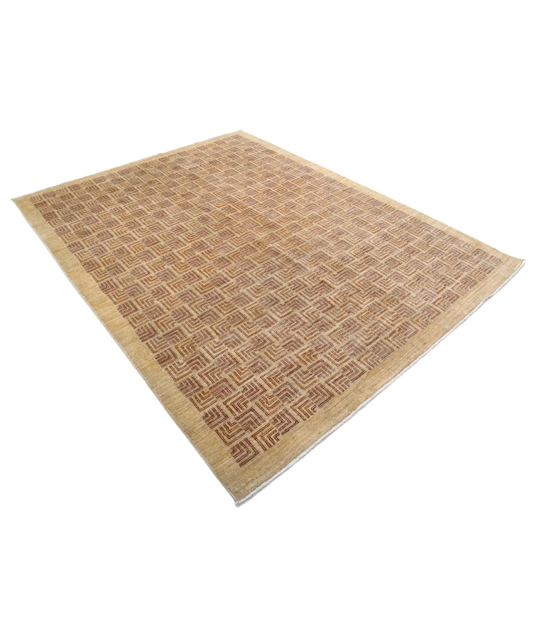 Afghan Oriental Rug 6' 6" x 8' 6" Hand-Knotted | No. AT99345