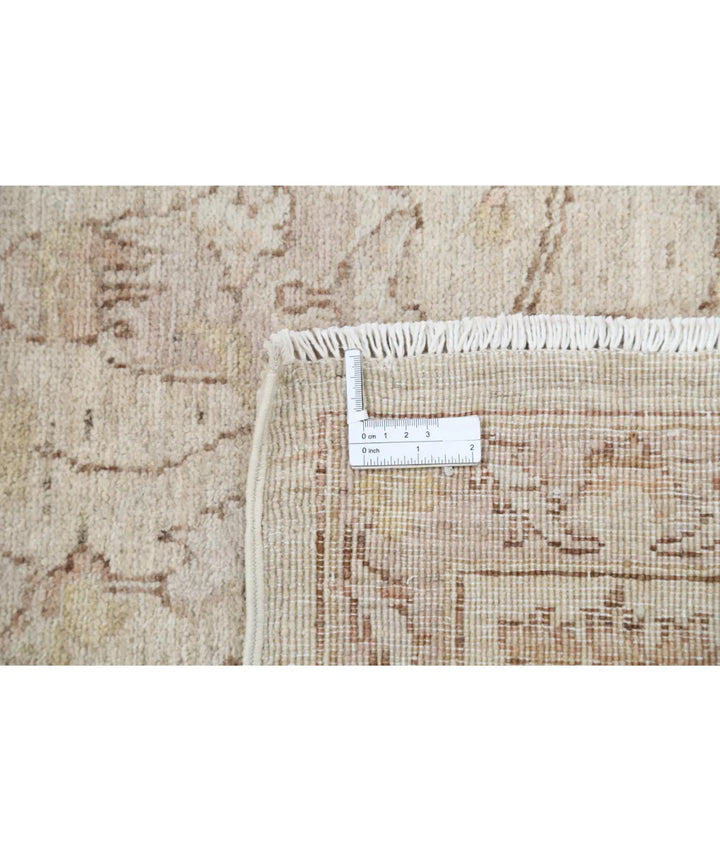 Grey Afghan Serenity Rug 7' 8" x 11' 4" Hand-Knotted | No. AT99505