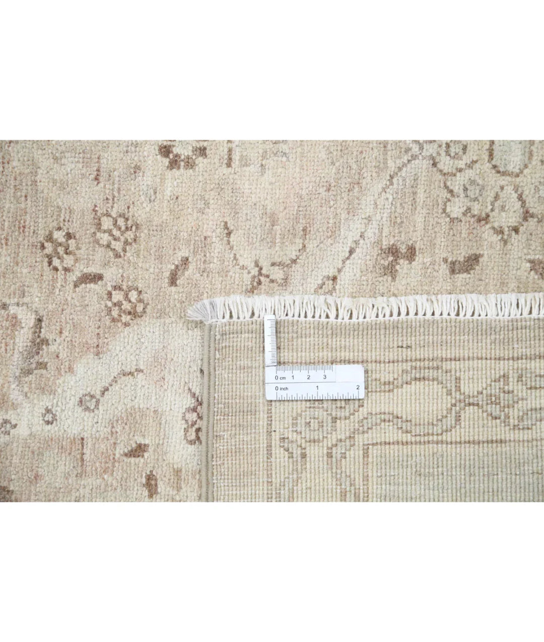 Brown Afghan Tabriz Rug 8' 2" x 10' 2" Hand-Knotted | No. AT99514