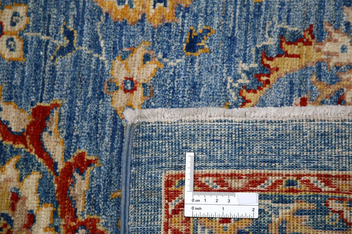 Afghan Ziegler Rug 6' 8" x 9' 8" Hand-Knotted | No. AT99561