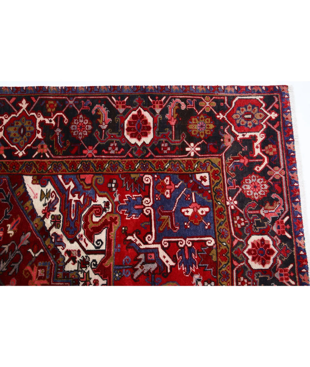 Persian Heriz Rug 8' 1" x 11' 2" Hand-Knotted | No. AT99567