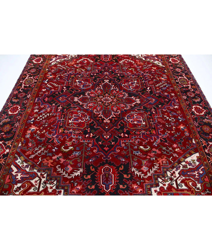 Persian Heriz Rug 8' 1" x 11' 2" Hand-Knotted | No. AT99567